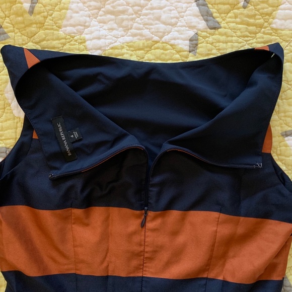 Banana Republic Blue and Orange Peplum Top - Picture 3 of 6